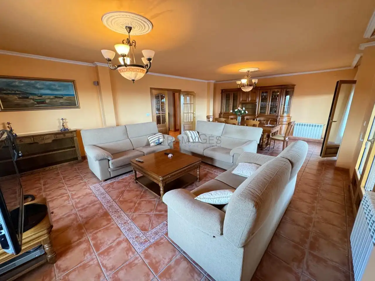 Sala de estar de Casa o chalet en venta en Vilagarcía de Arousa con Calefacción, Jardín privado y Terraza