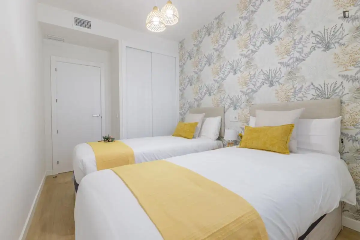 Bedroom of Apartments for rent in Málaga  with Air Conditioner, Furnished and Oven