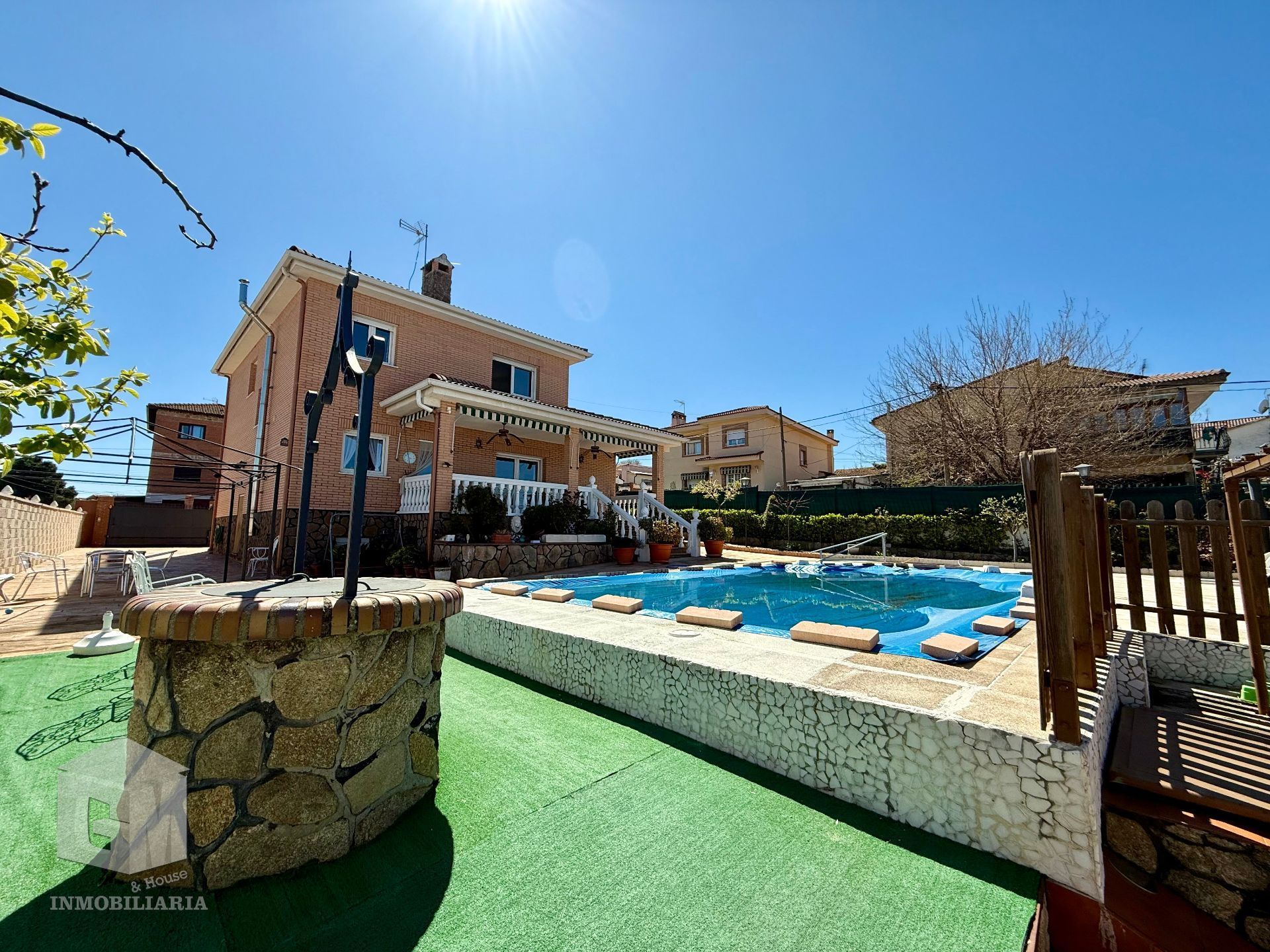 Exterior view of House or chalet for sale in El Álamo  with Heating, Private garden and Terrace