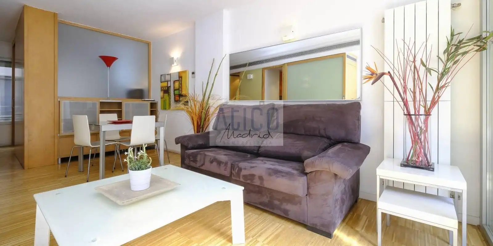 Sala d'estar de Apartament de lloguer en Madrid amb Aire condicionat, Calefacció i Terrassa