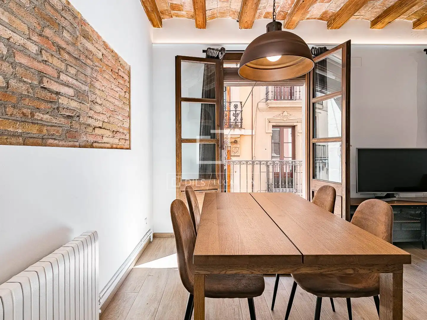 Dining room of Flat for sale in Barcelona  with Air Conditioner, Heating and Furnished