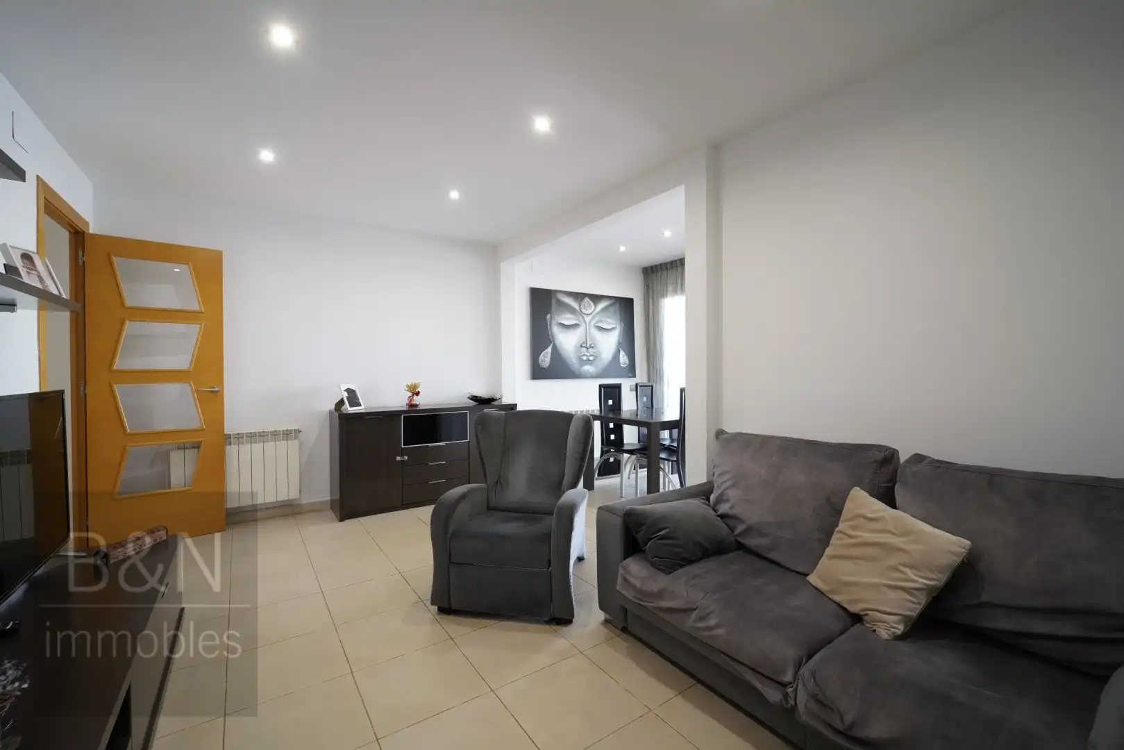Sala de estar de Piso en venta en Terrassa con Calefacción, Terraza y Balcón