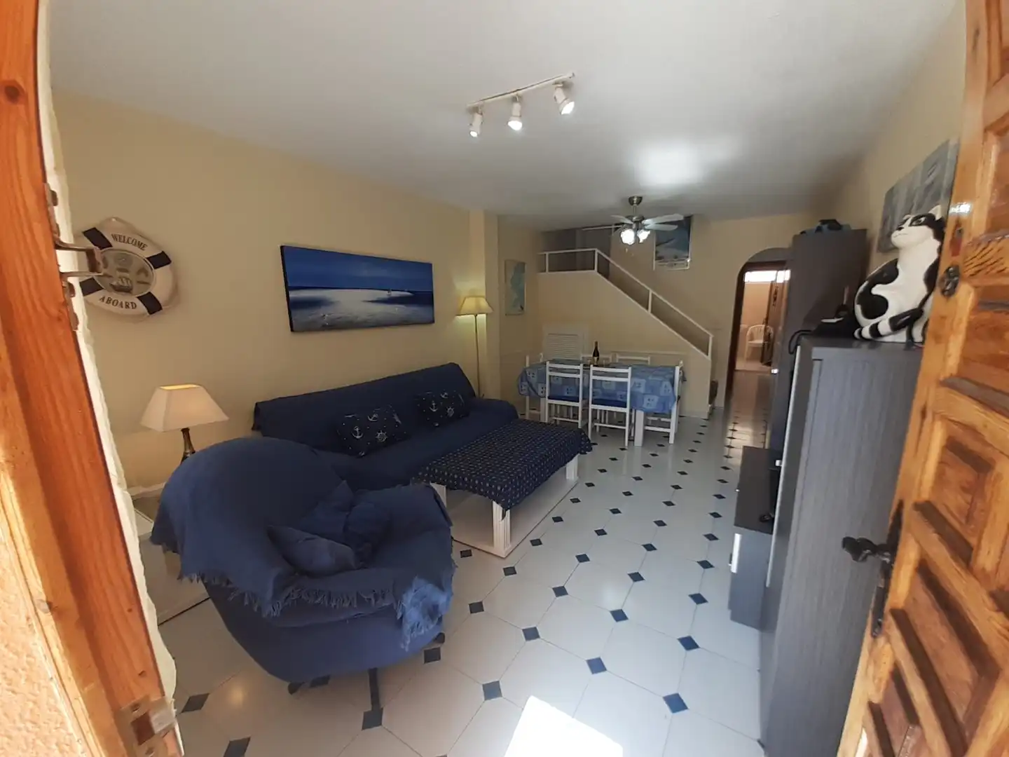 Living room of Houses for rent in La Manga del Mar Menor  with Air Conditioner, Heating and Terrace