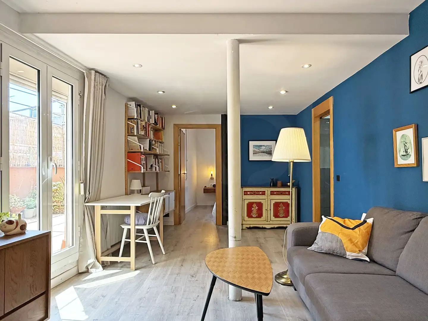 Sala d'estar de Àtic en venda en Barcelona amb Aire condicionat, Calefacció i Terrassa