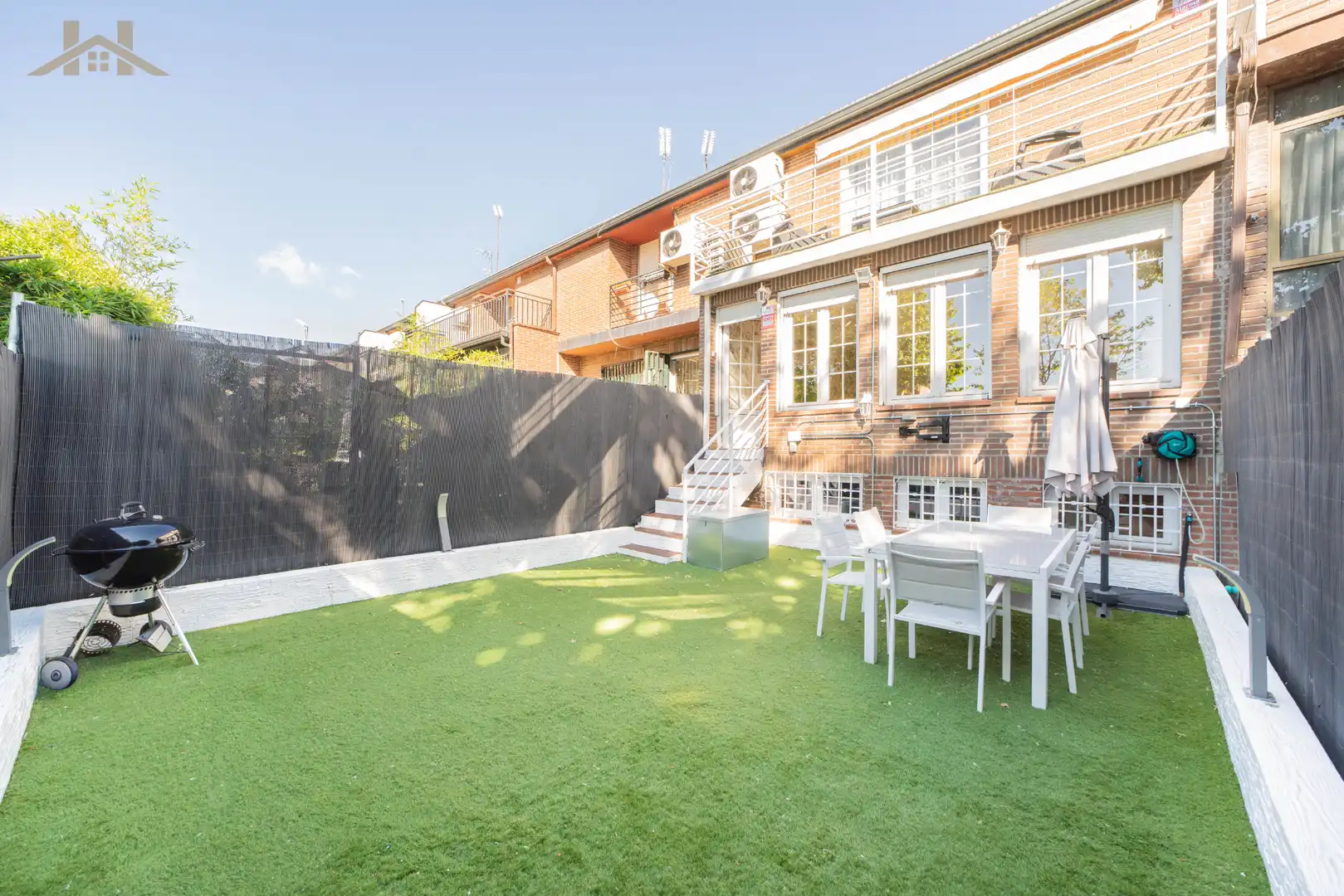 Terrace of Detached homes for sale in Boadilla del Monte  with Air Conditioner, Heating and Private garden