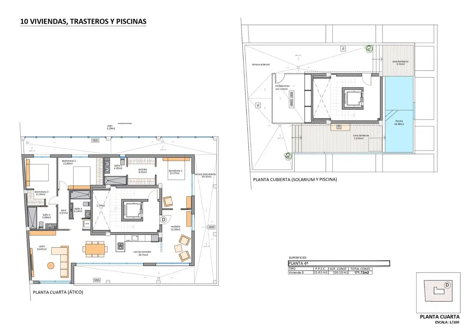Attique avec piscine à vendre à Los Cuarteros, imagen 15
