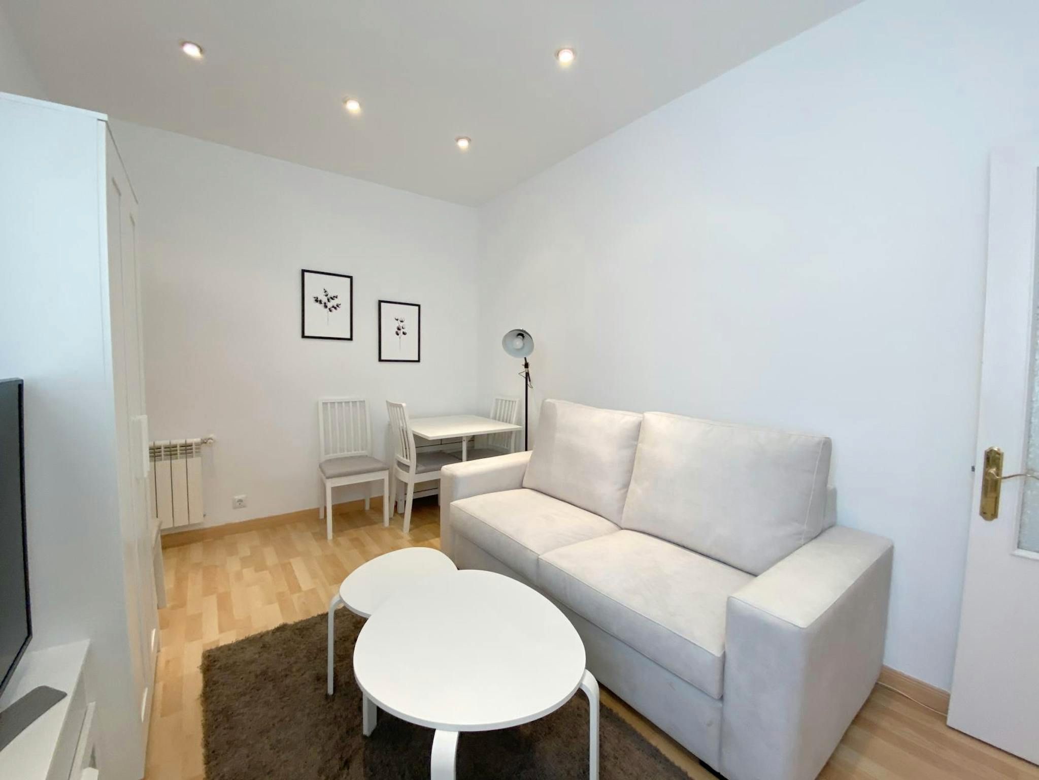 Living room of Flat to rent in  Madrid Capital  with Heating, Furnished and Washing machine