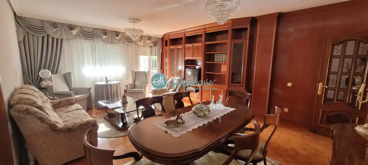 Dining room of Flat for sale in Segovia  with Heating, Parquet flooring and Terrace
