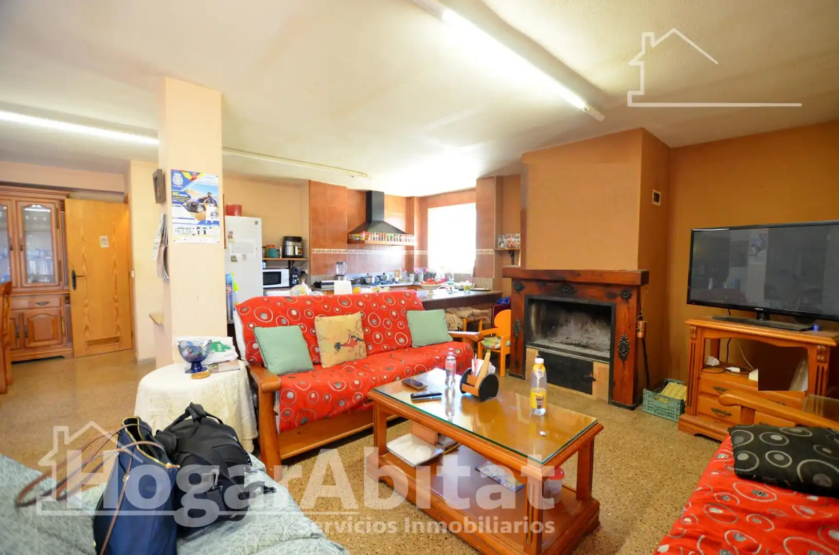 Wohnzimmer von Haus oder Chalet zum Verkauf in Mutxamel mit Heizung, Privatgarten und Terrasse