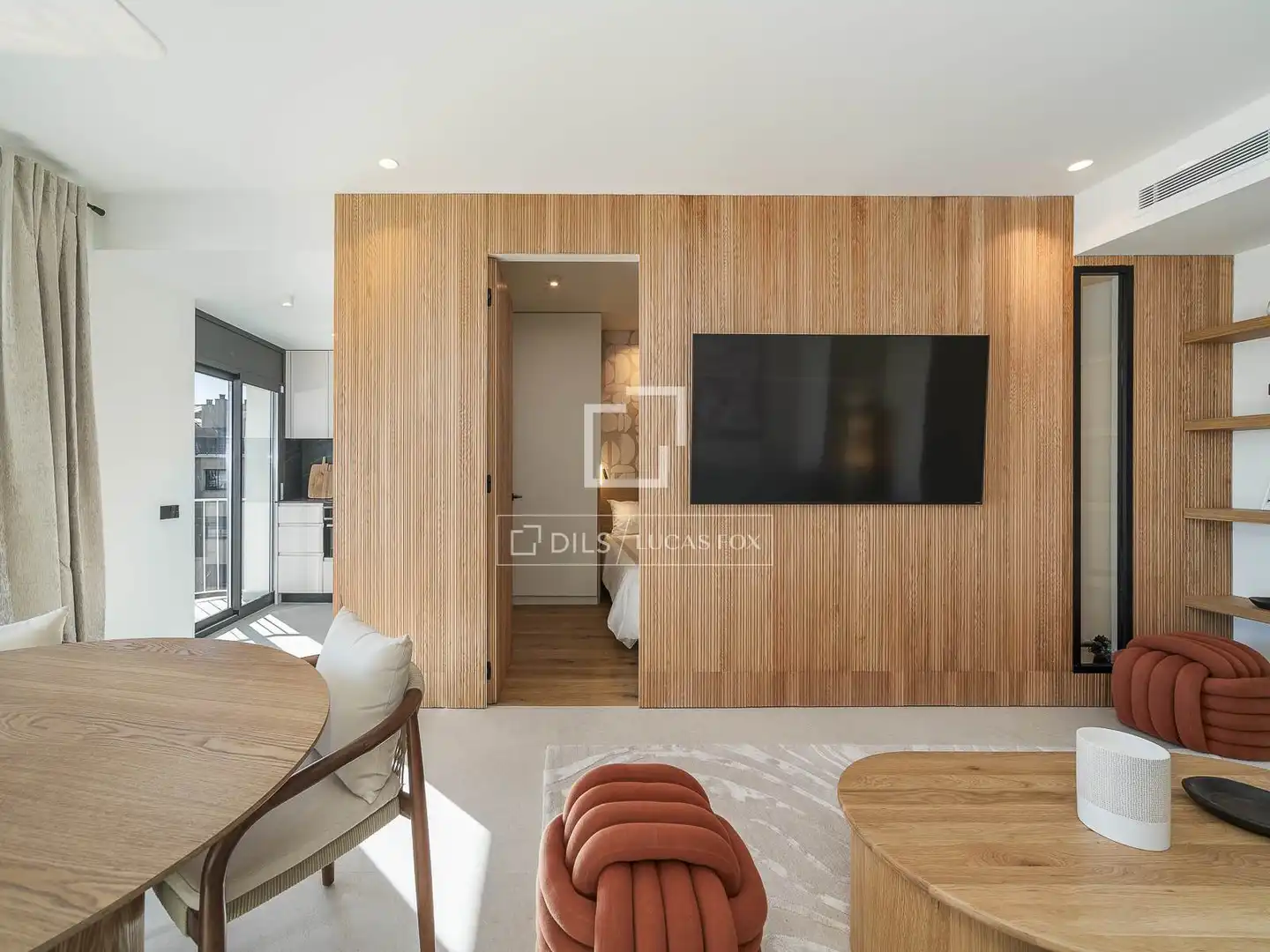 Living room of Flat for sale in Barcelona  with Air Conditioner, Heating and Parquet flooring
