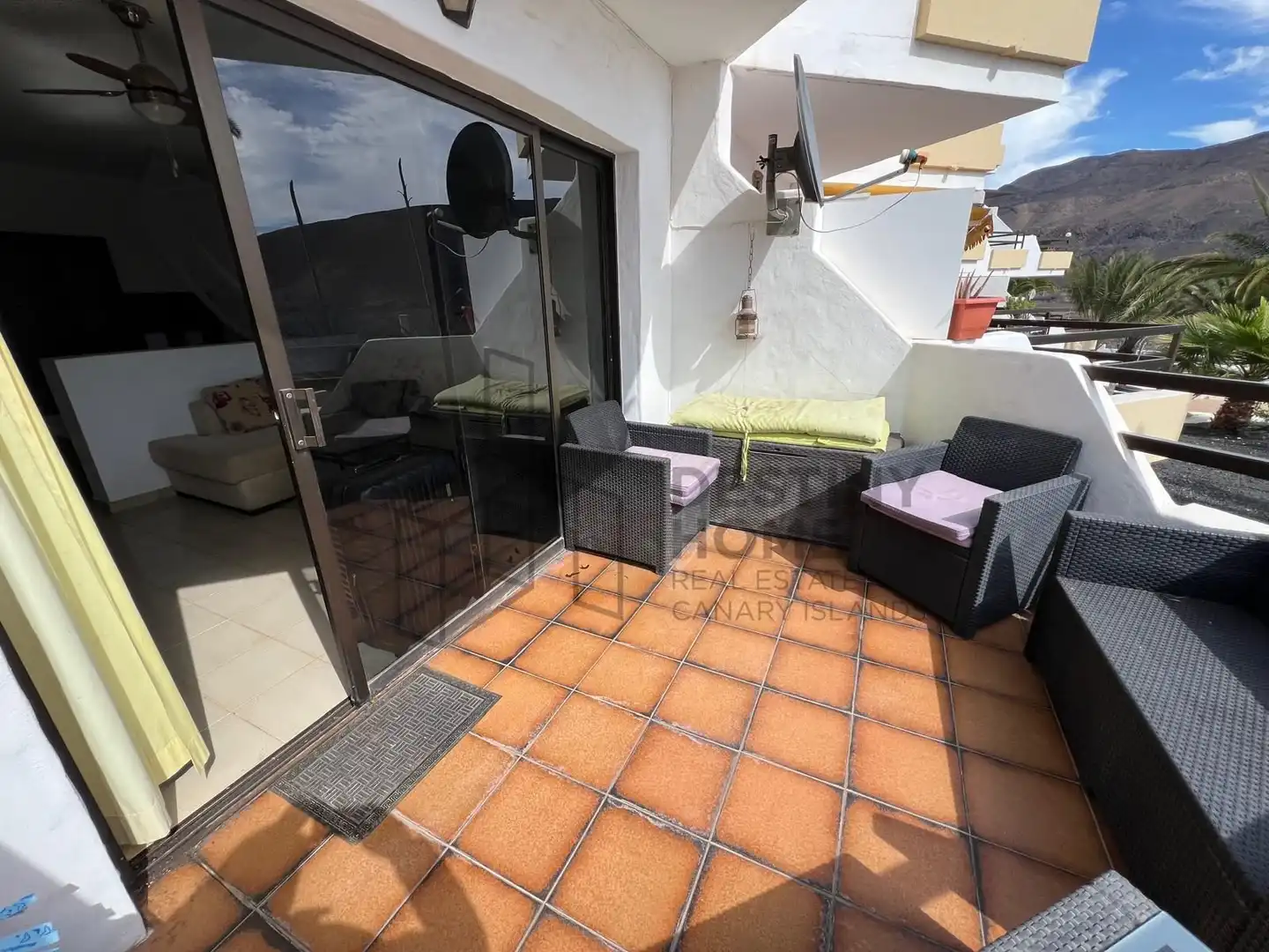 Terrasse von Wohnungen zum Verkauf in Tuineje mit Terrasse, Möbliert und Gemeinschaftspool