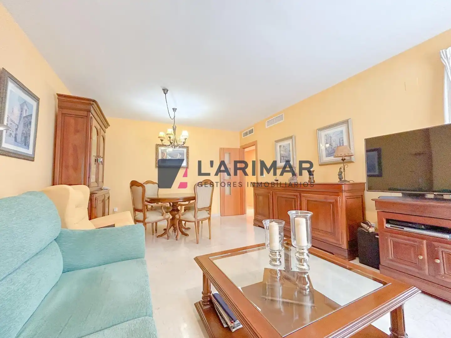 Sala de estar de Apartamento en venta en Alicante / Alacant con Aire acondicionado, Jardín privado y Terraza