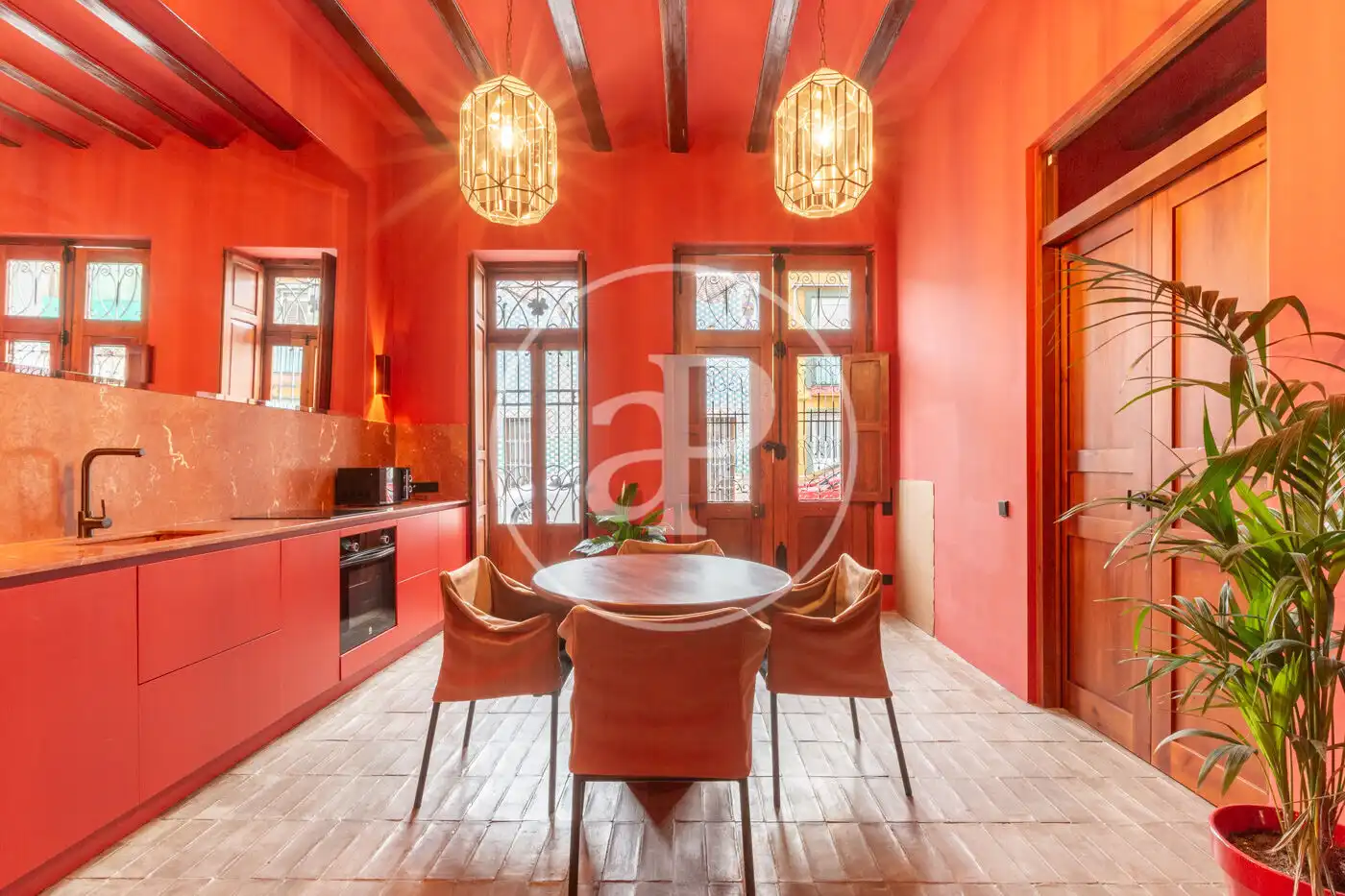 Cocina de Casa adosada en venta en Valencia con Aire acondicionado, Calefacción y Amueblado