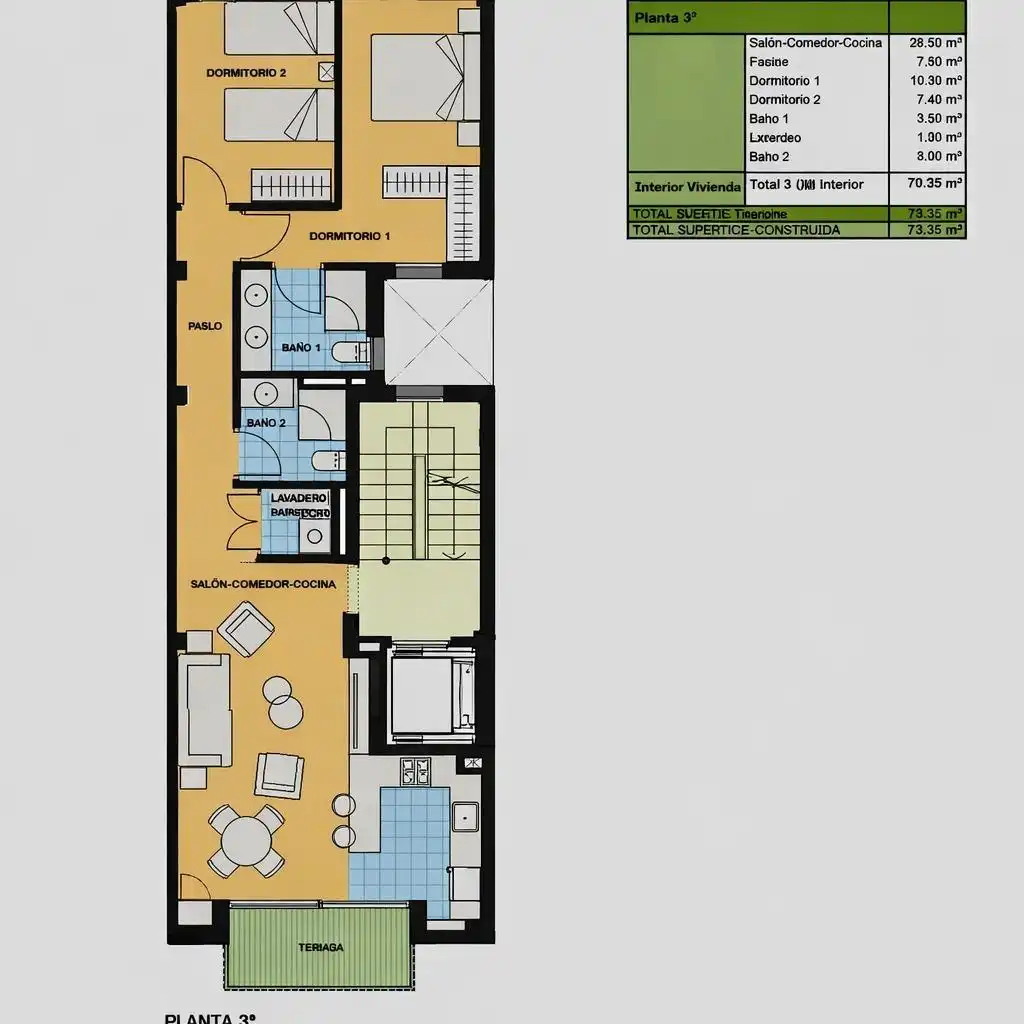 Piso en venta en Elche / Elx con Aire acondicionado, Terraza y Trastero
