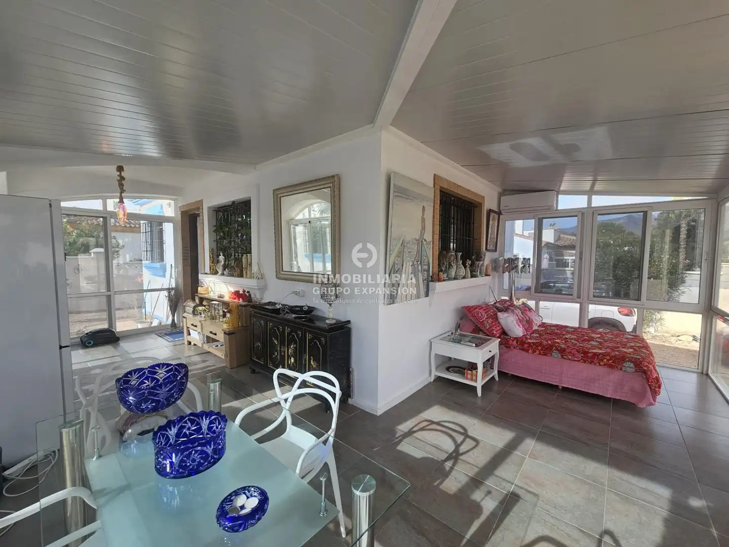Sala de estar de Casa o chalet en venta en Hondón de las Nieves / El Fondó de les Neus con Aire acondicionado, Calefacción y Jardín privado