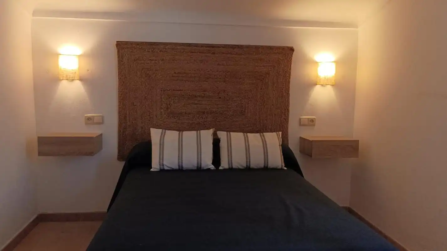 Schlafzimmer von Country house zur Miete in Valle de Abdalajís mit Klimaanlage, Heizung und Privatgarten