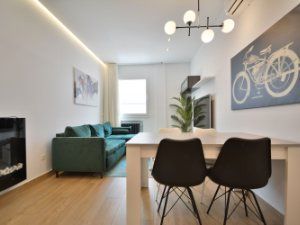 Sala de estar de Piso en venta en  Madrid Capital con Aire acondicionado y Calefacción