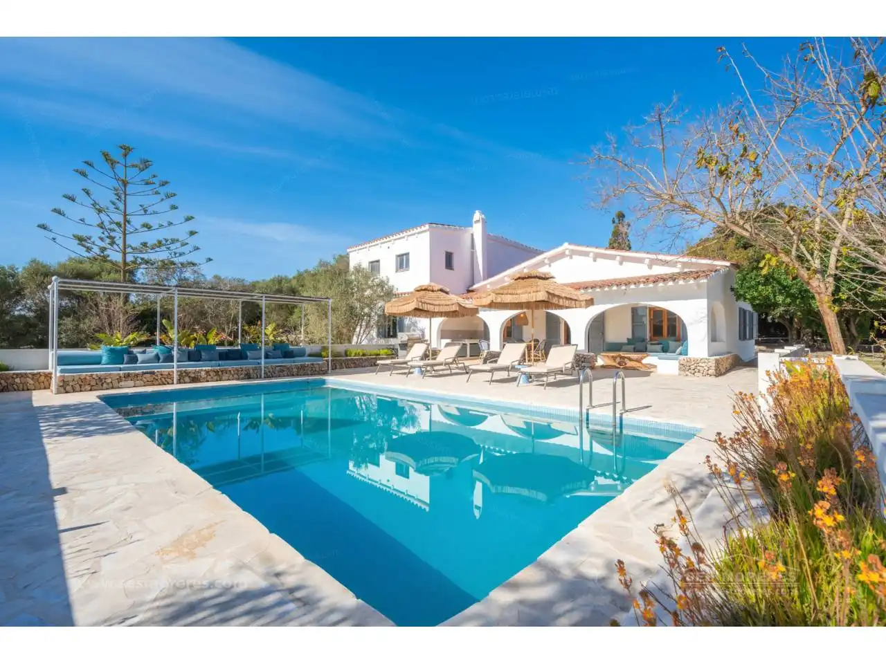 Piscina de Casa o chalet de alquiler en Alaior con Aire acondicionado, Jardín privado y Terraza