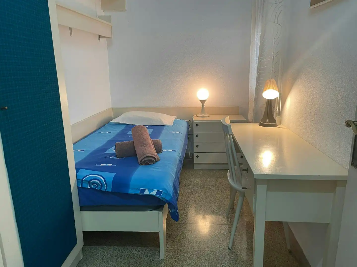 Schlafzimmer von Wohnung zur untervermieten in Barcelona mit Heizung, Möbliert und Waschmaschine