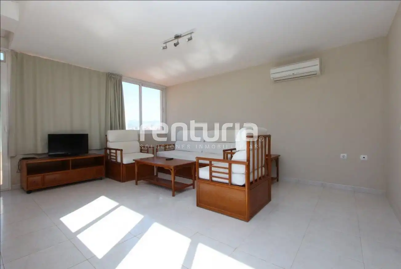 Living room of Attic for sale in Calpe / Calp  with Air Conditioner, Terrace and Furnished