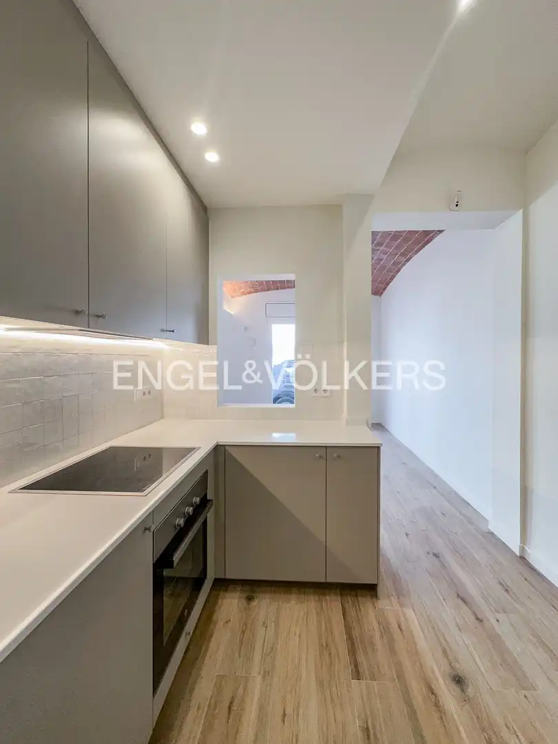 Cocina de Apartamento en venta en Premià de Mar con Aire acondicionado, Calefacción y Parquet