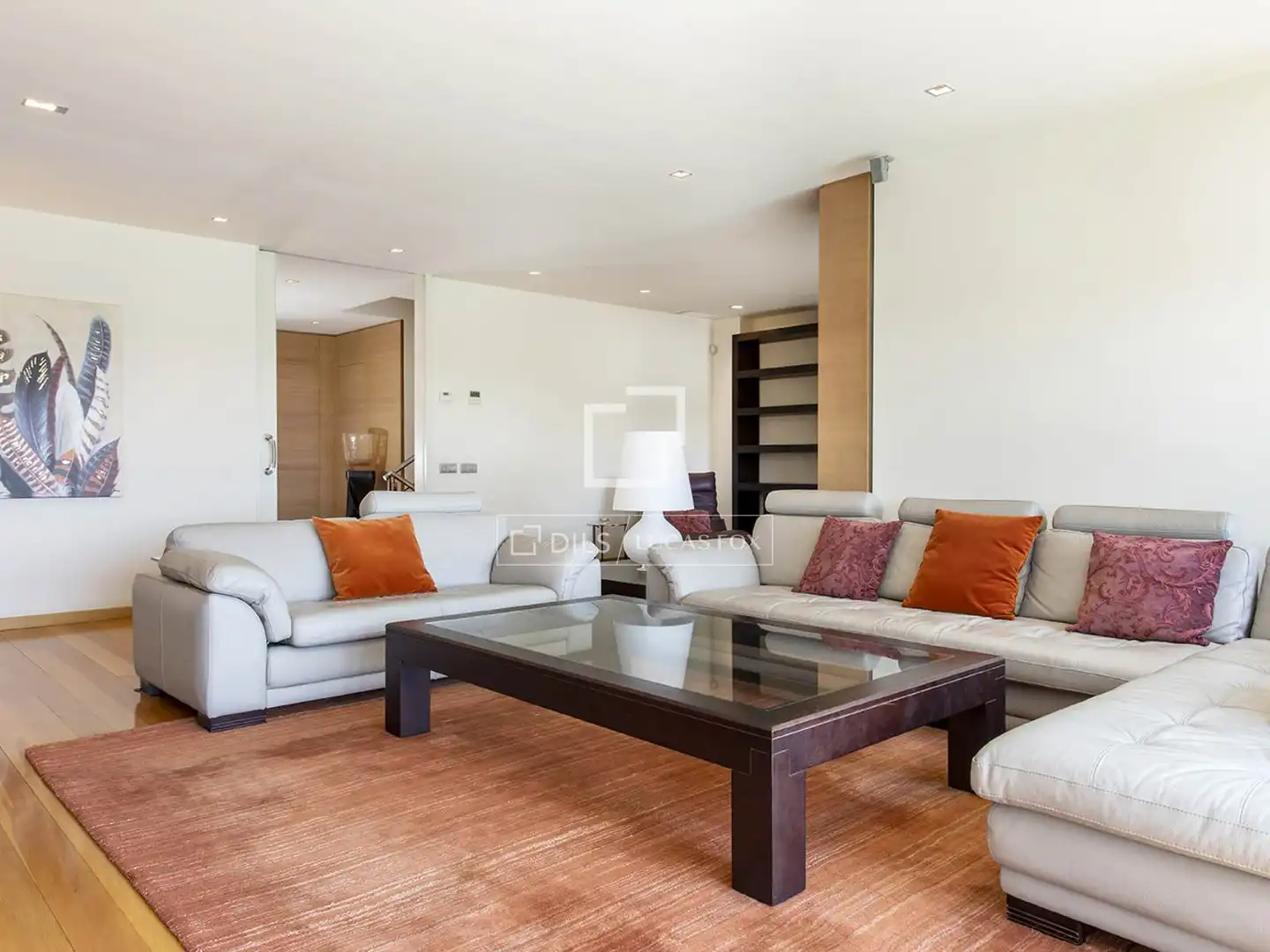 Sala de estar de Casa o chalet de alquiler en Barcelona con Aire acondicionado, Calefacción y Jardín privado