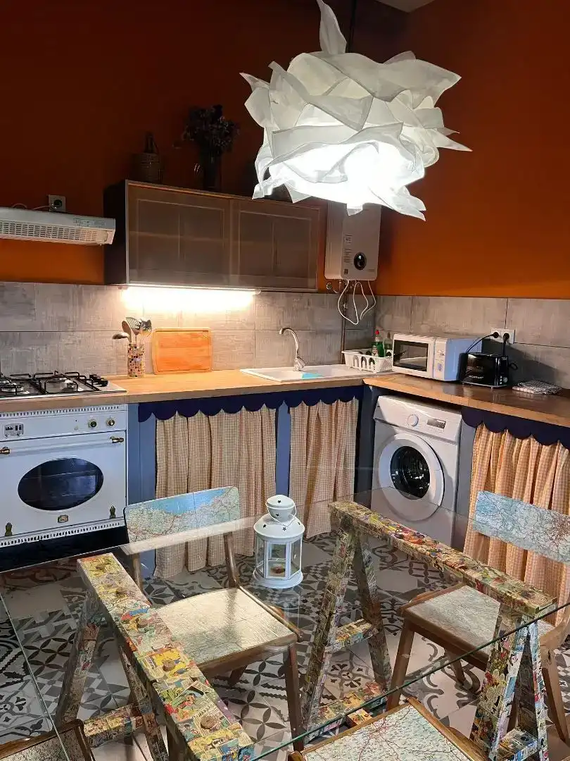 Kitchen of Apartments for rent in Pravia  with Private garden, Furnished and Balcony
