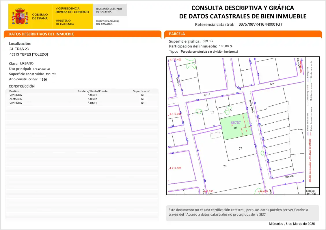 Exterior view of Residential for sale in Yepes