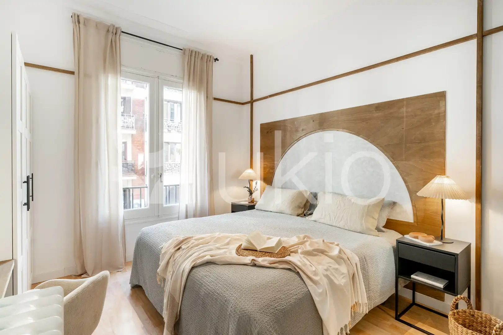 Habitación de Apartamento de alquiler en Madrid con Aire acondicionado, Calefacción y Amueblado