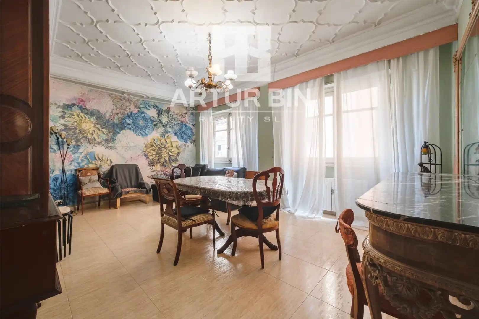 Comedor de Apartamento en venta en Valencia con Terraza