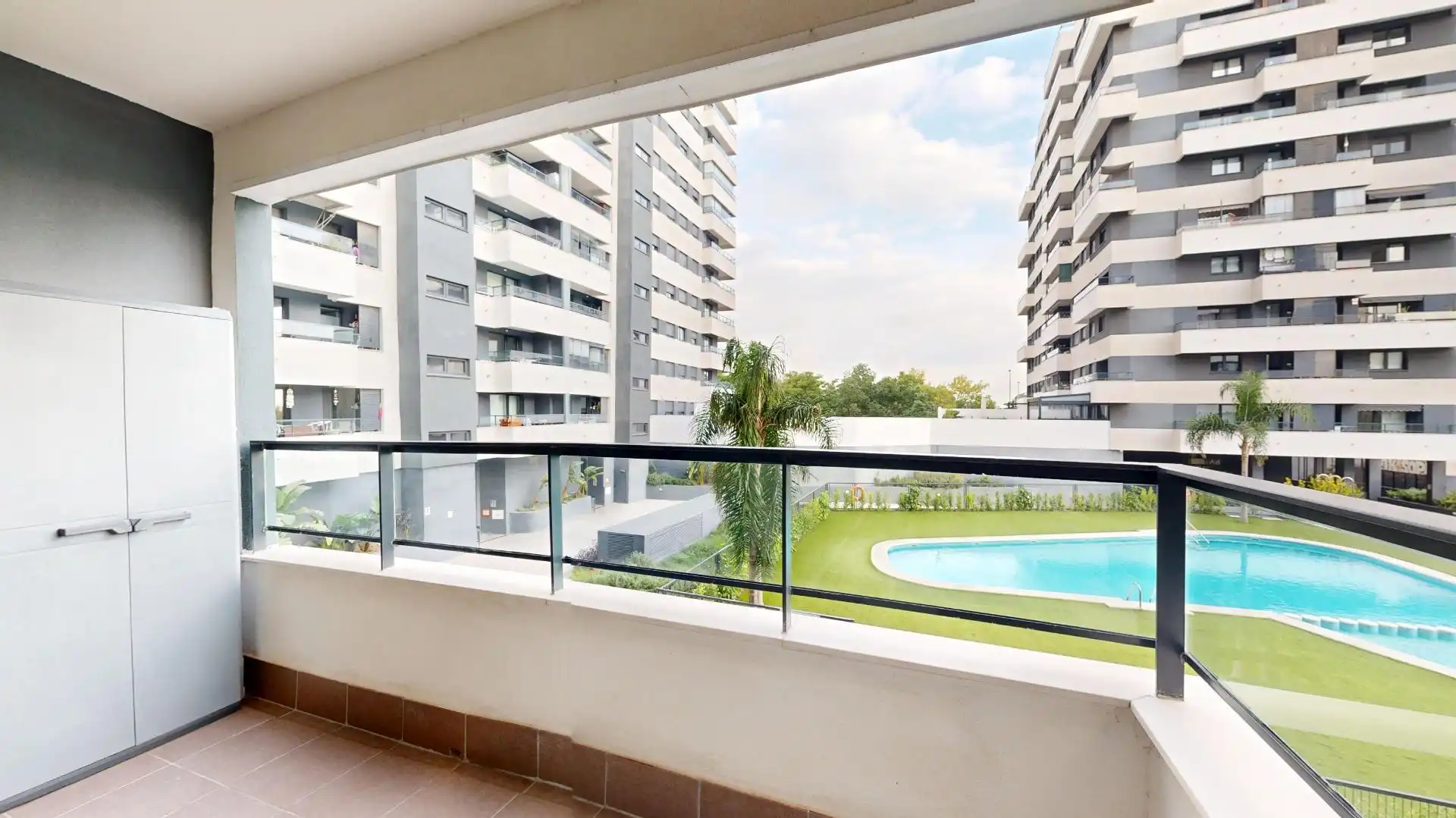 Balcony of Flat for sale in Benicalap