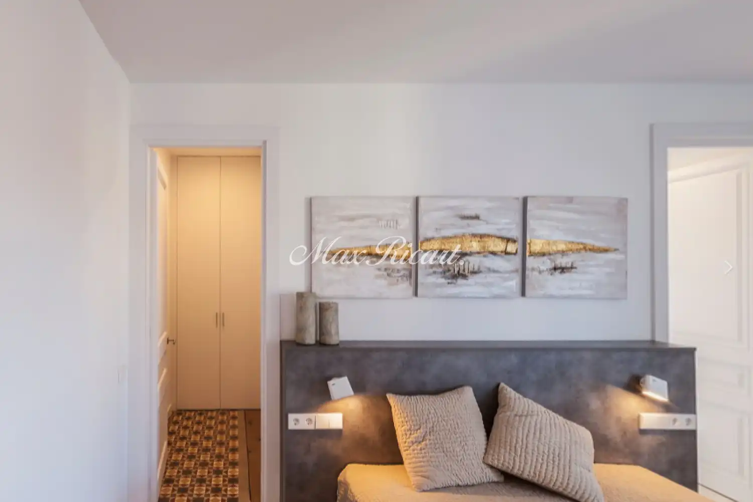 Schlafzimmer von Wohnung zur Miete in Barcelona mit Klimaanlage, Heizung und Terrasse