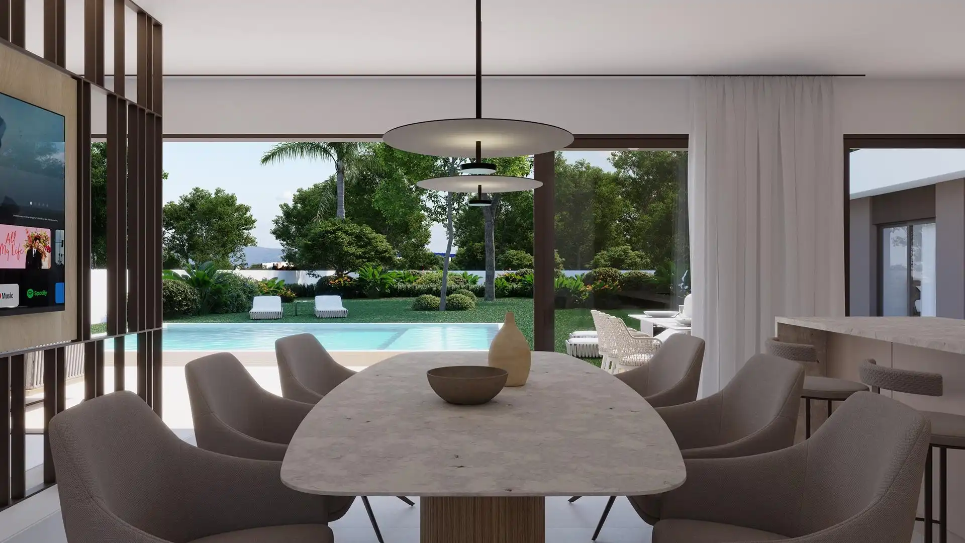 Dining room of Houses for sale in Elche / Elx  with Private garden, Terrace and Swimming Pool