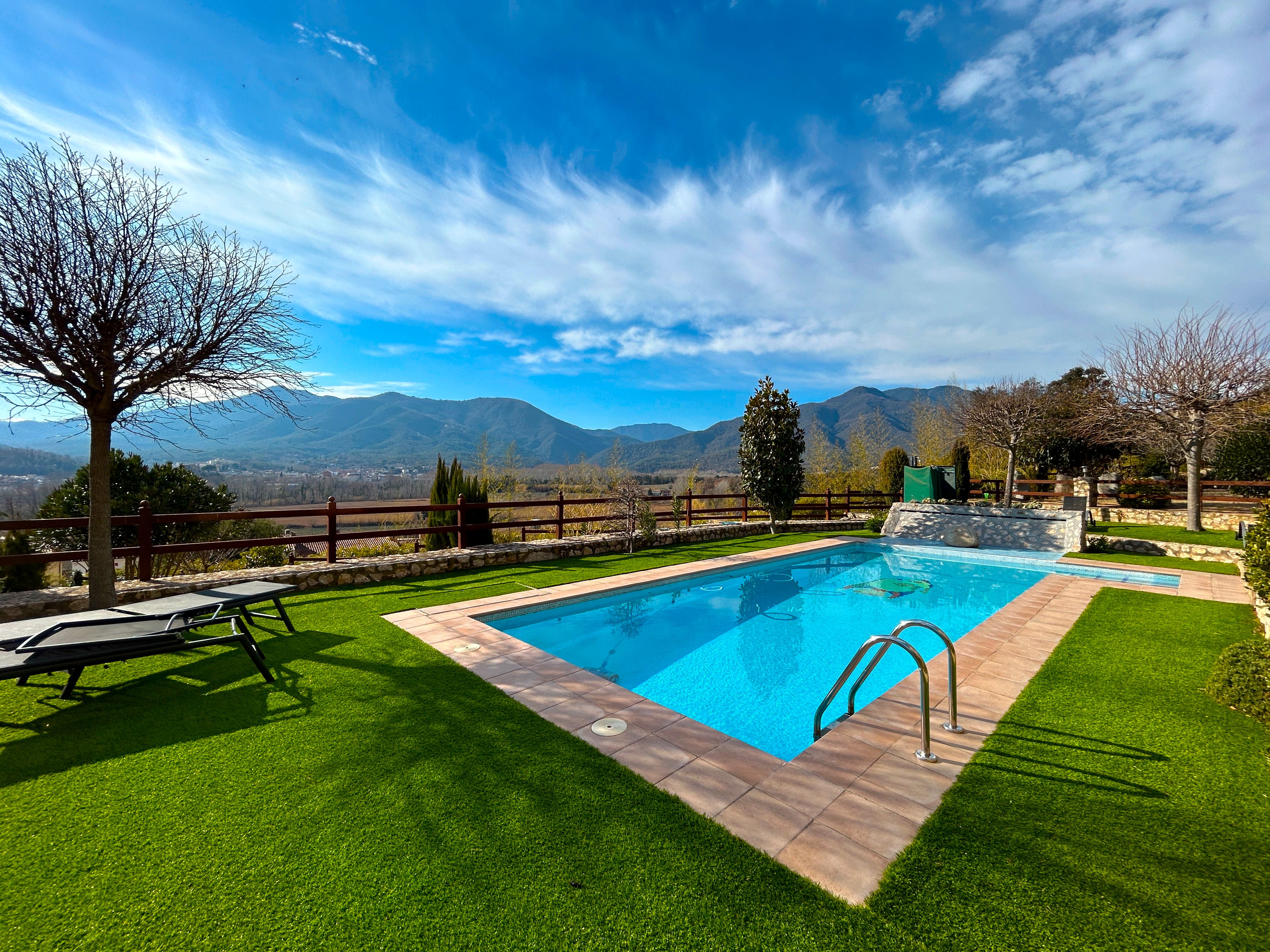 Piscina de Casa o xalet en venda en Sant Julià del Llor i Bonmatí amb Aire condicionat, Jardí privat i Terrassa