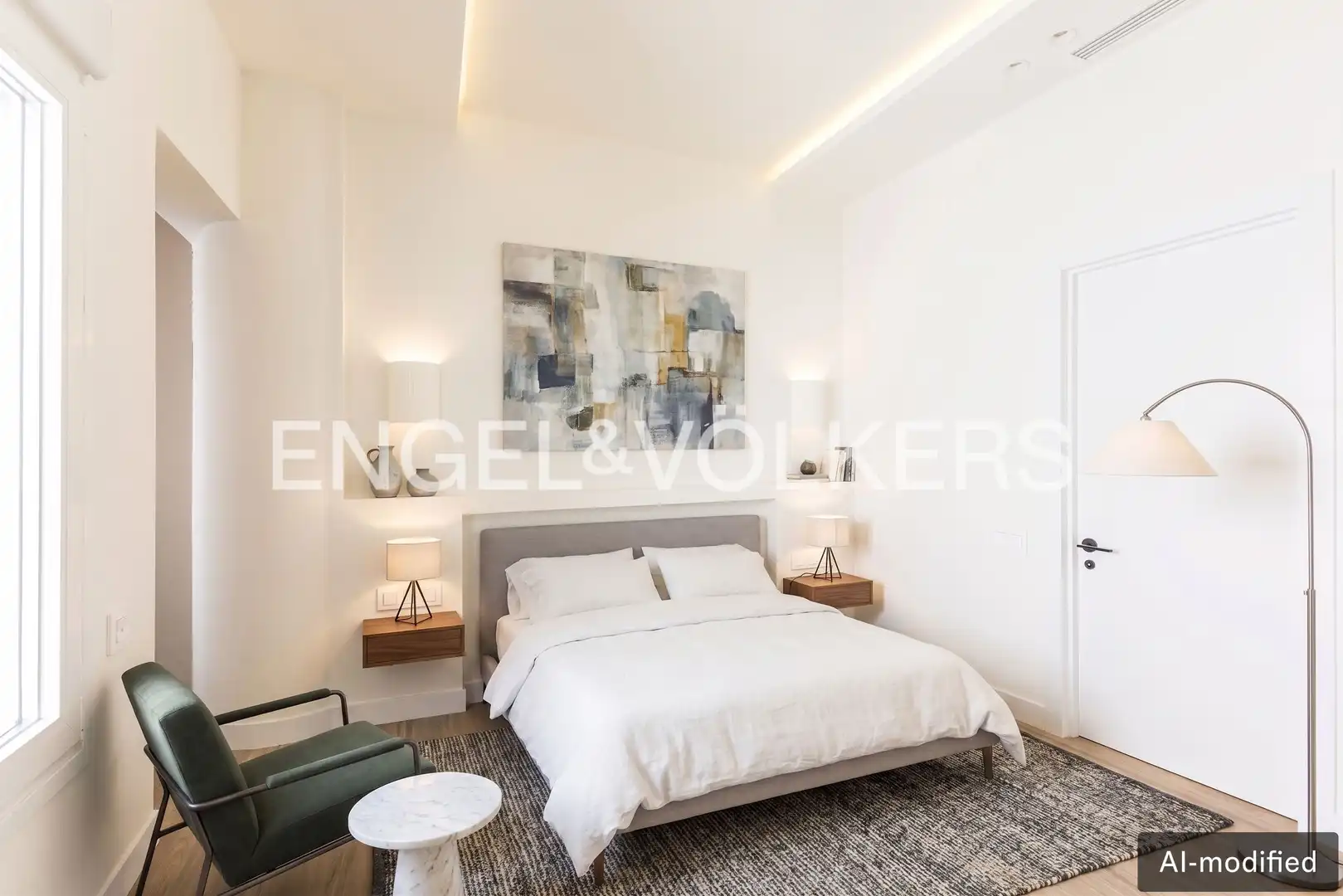 Bedroom of Flat for sale in Madrid  with Air Conditioner and Heating