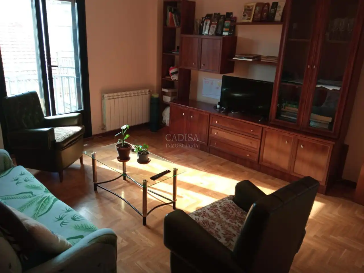 Wohnzimmer von Dachboden zur Miete in Salamanca mit Heizung, Parkett und Terrasse