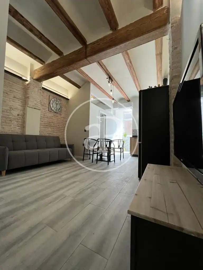 Sala de estar de Piso de alquiler en Valencia con Aire acondicionado, Calefacción y Amueblado