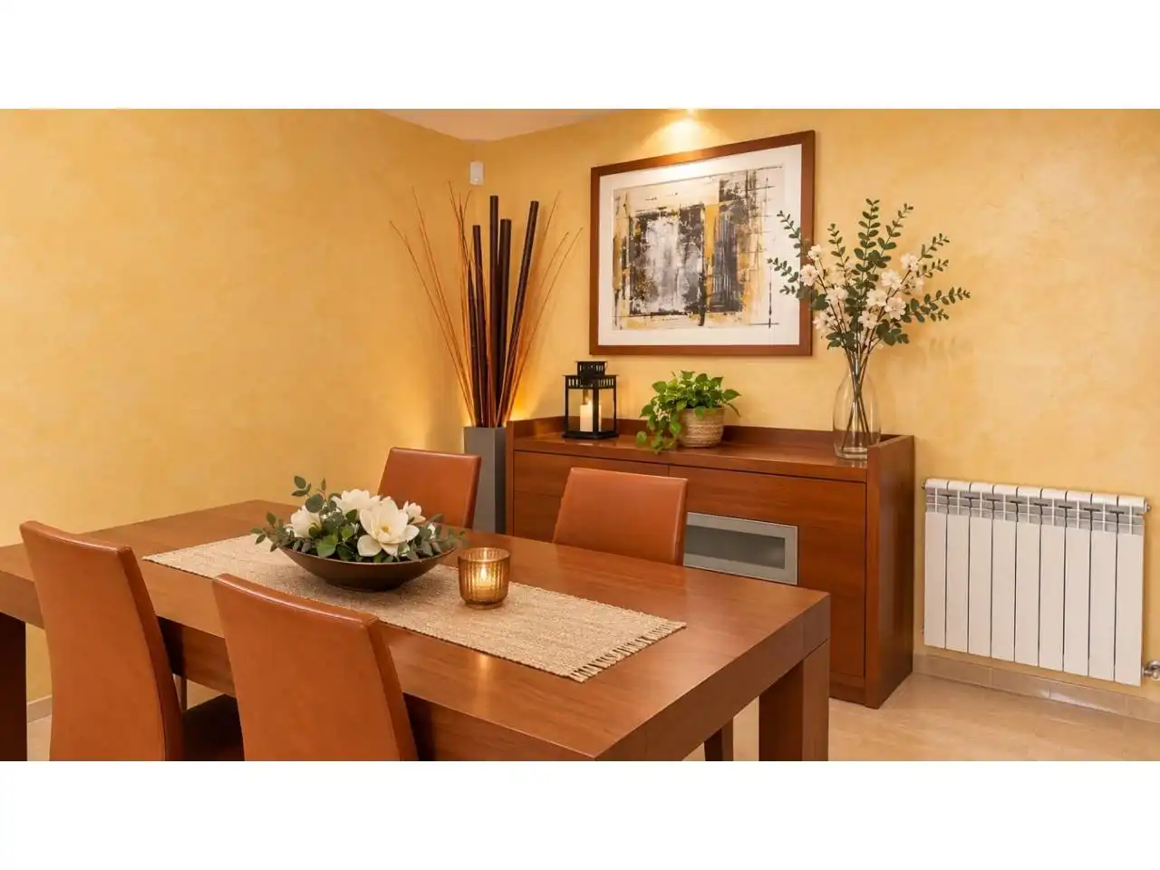 Comedor de Casa adosada en venta en Lladó con Aire acondicionado, Calefacción y Jardín privado