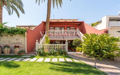Exterior view of Single-family semi-detached for sale in San Vicente del Raspeig / Sant Vicent del Raspeig  with Air Conditioner, Heating and Private garden