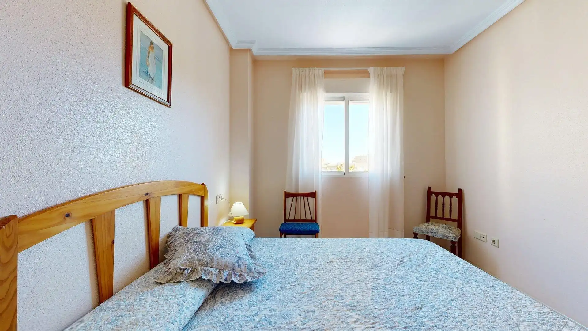 Dormitori de Apartament en venda en Elche / Elx amb Aire condicionat, Terrassa i Moblat