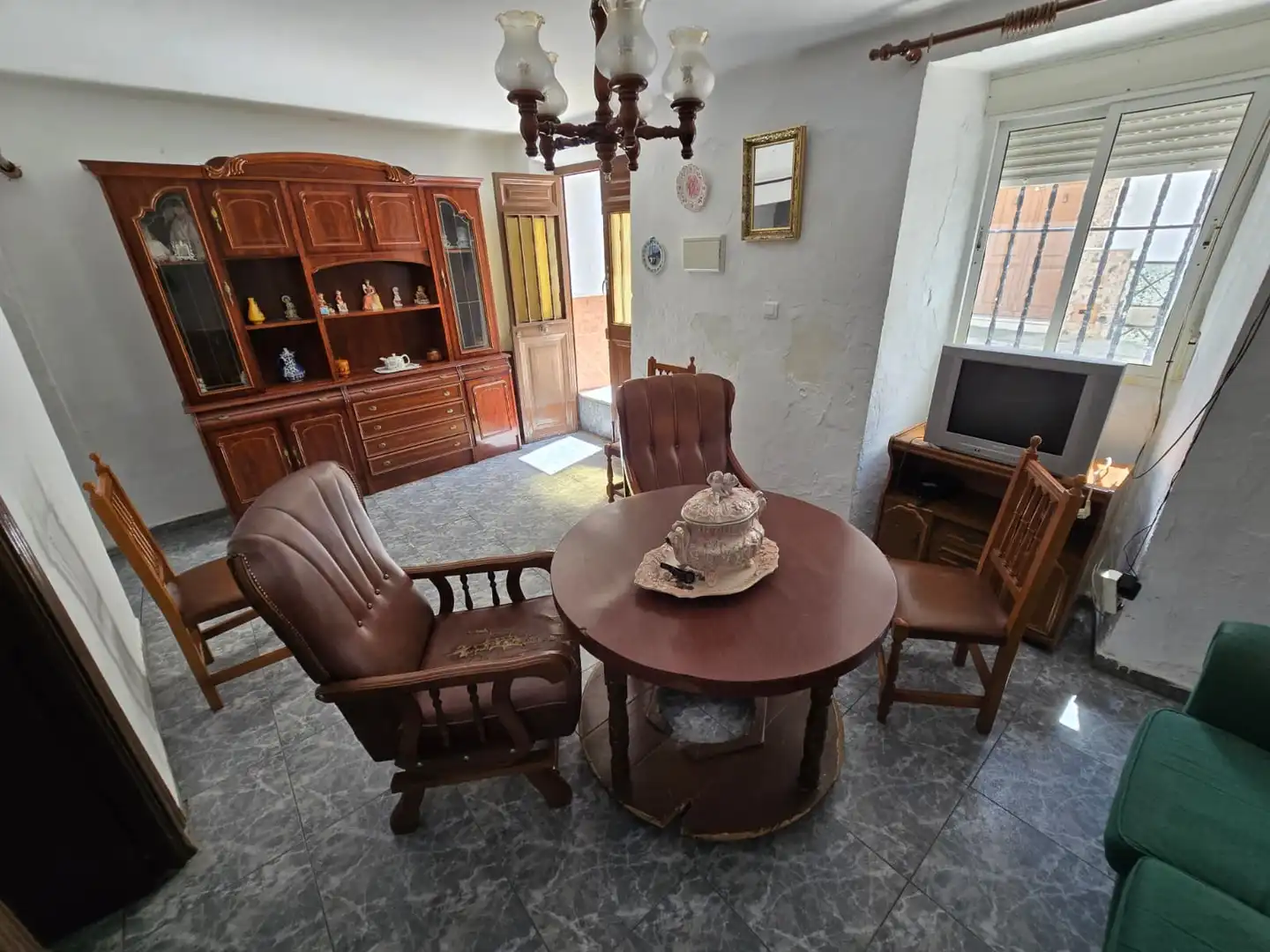 Sala de estar de Casa o chalet en venta en Colmenar con Jardín privado, Terraza y Amueblado