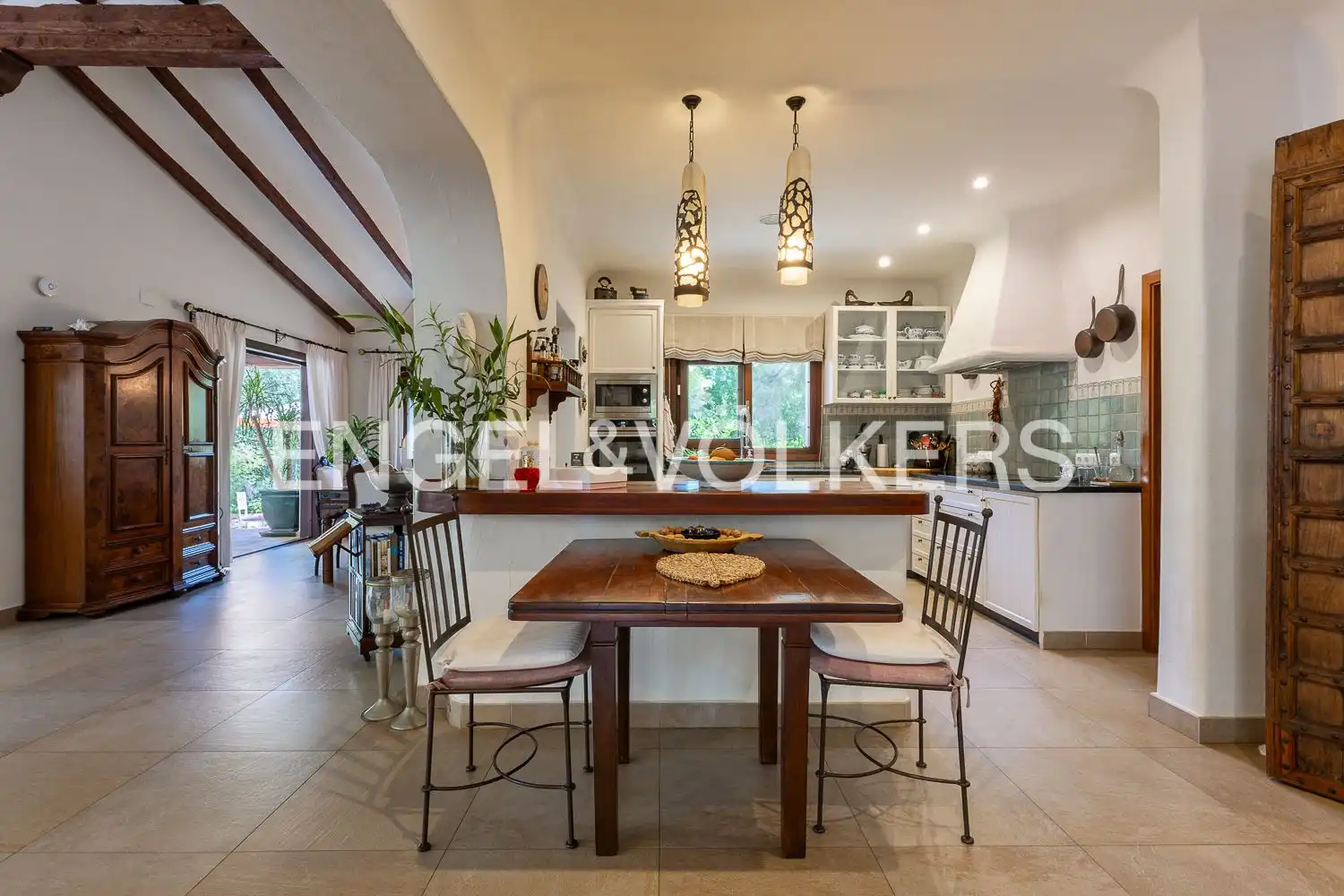 Cocina de Casa o chalet en venta en Jávea / Xàbia con Calefacción, Jardín privado y Terraza
