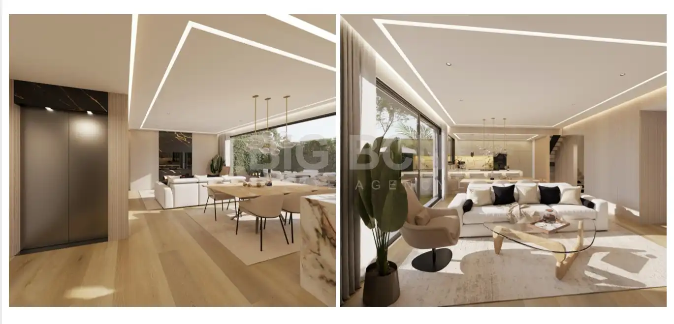 Sala d'estar de Casa o xalet en venda en L'Hospitalet de Llobregat amb Aire condicionat, Calefacció i Jardí privat