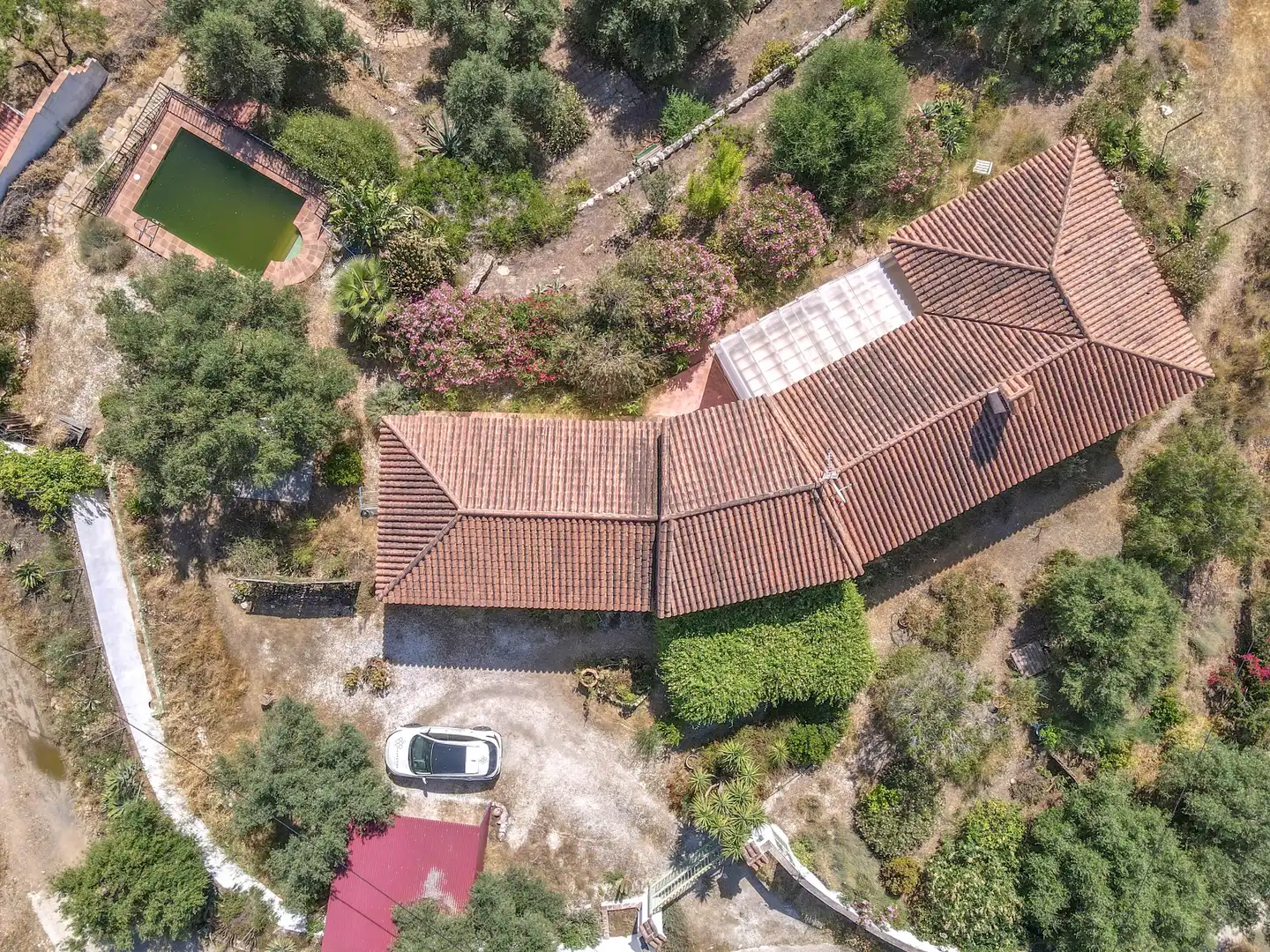 Vista exterior de Casa o xalet en venda en Monda amb Aire condicionat, Jardí privat i Piscina