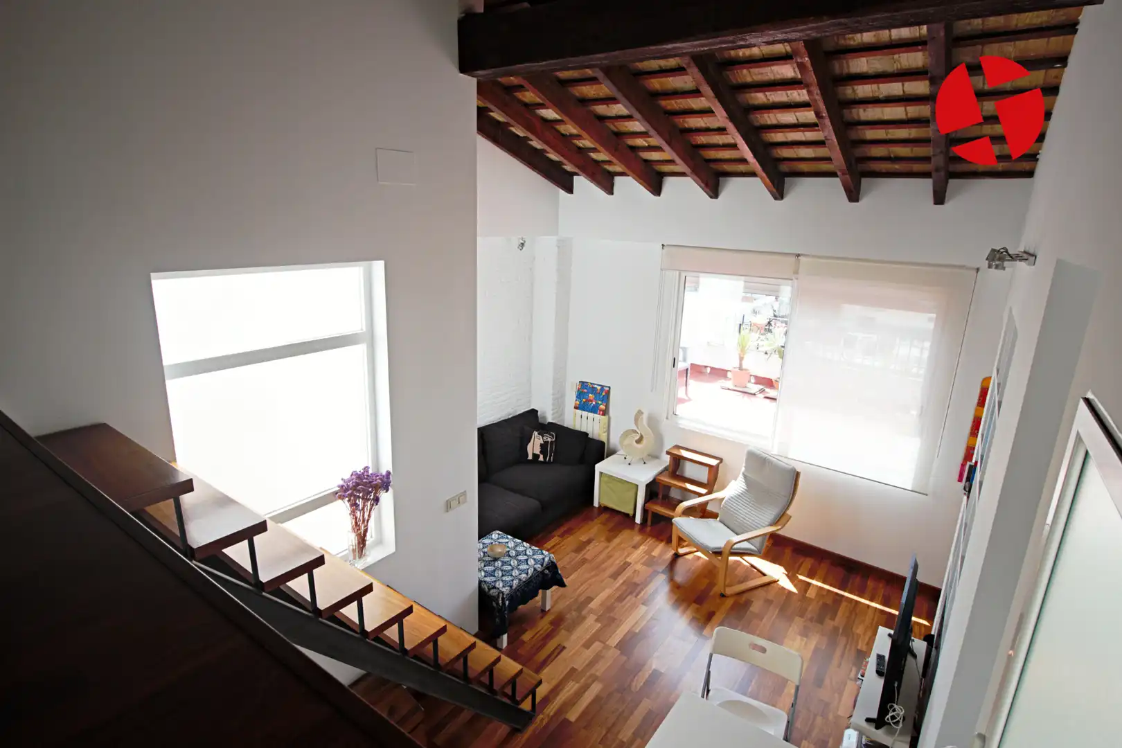 Sala d'estar de Àtic en venda en Valencia amb Aire condicionat, Calefacció i Parquet