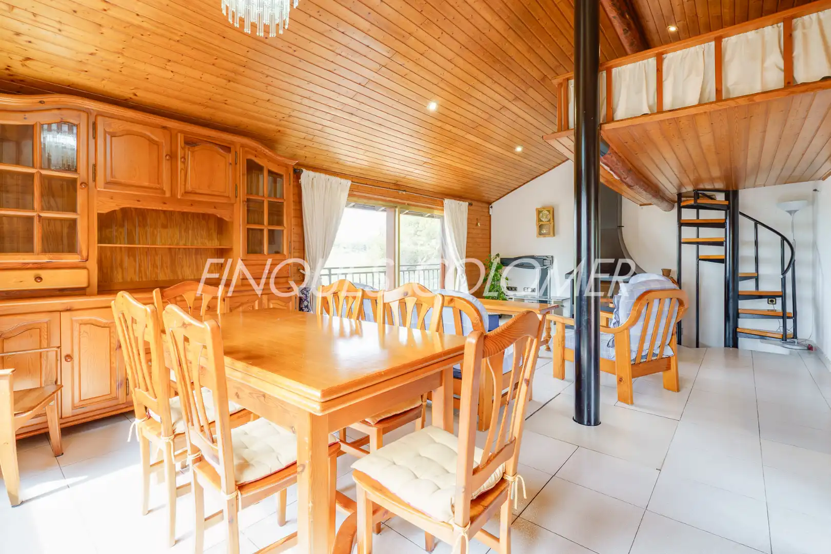 Dining room of Houses for sale in Rubí  with Air Conditioner, Private garden and Parquet flooring
