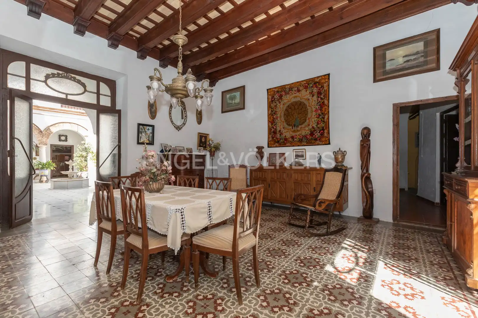Dining room of Houses for sale in Écija  with Air Conditioner, Heating and Private garden