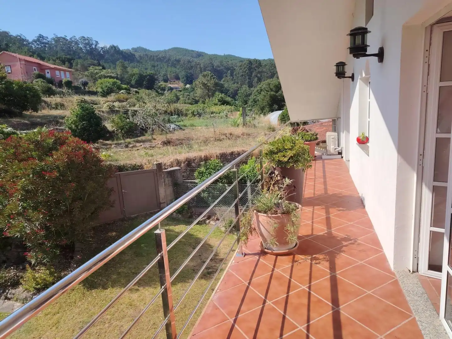 Terrassa de Casa o xalet en venda en O Rosal   amb Terrassa, Piscina i Balcó