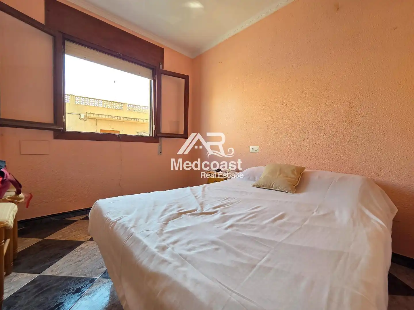 Bedroom of Flat for sale in Garrucha  with Air Conditioner, Terrace and Furnished
