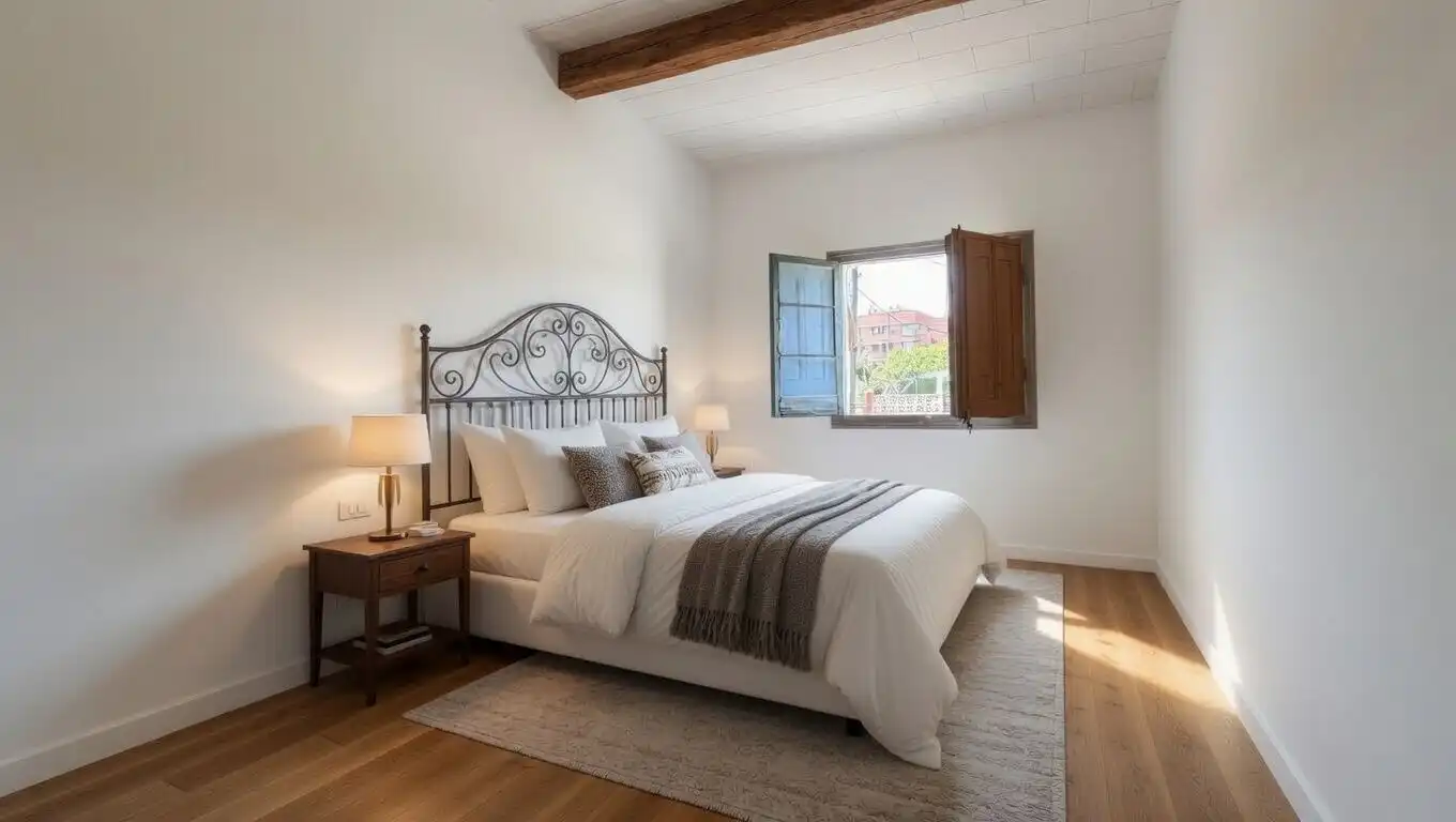 Habitación de Casa adosada en venta en Barcelona con Calefacción y Trastero
